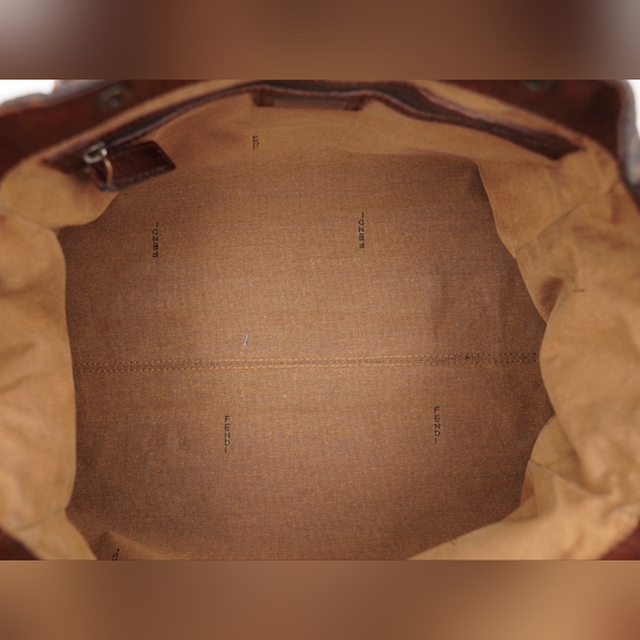 fendi tobacco zucca canvas Brown FF Shoulder Bag Tonal stitching FENDI Zucca Canvas Chef Boston
